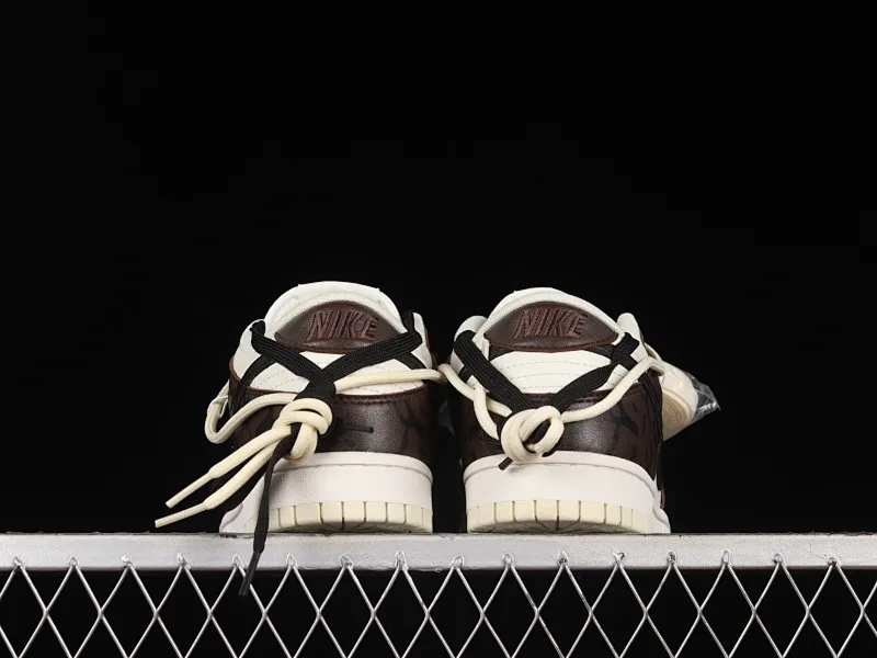 All Categories Nk SB Dunk Series Nk SB Dunk Low Low-top Sneakers Nk Dunk Low "Coconut Milk" Mocha Brown Customized version of deconstructed strap casual sneakers DJ6188-100